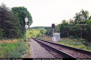 C&O Railway signal: Mechums River (EB)